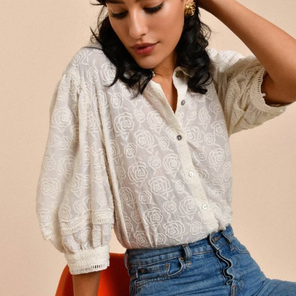 Rouje Huguette Top - UK Size 38 / US Size 6 - Picture 1 of 6